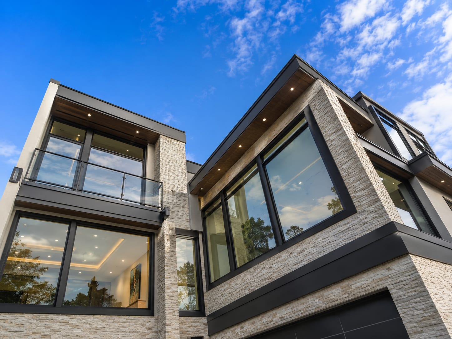 Modern Residential Glass Facade